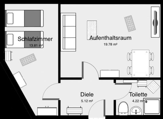Ferienwohnung Ortrand - Pension Eksteriør bilde